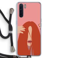 Woke up like this: Oppo A91 Transparant Hoesje met koord