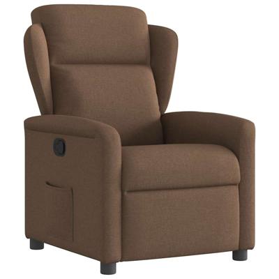 Fauteuil verstelbaar stof bruin