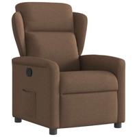 Fauteuil verstelbaar stof bruin