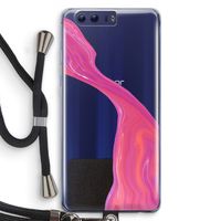 Paarse stroom: Honor 9 Transparant Hoesje met koord