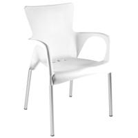 Bella stapel tuinstoel Wit