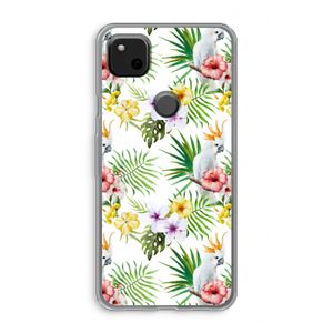 Gele kuif: Google Pixel 4a Transparant Hoesje