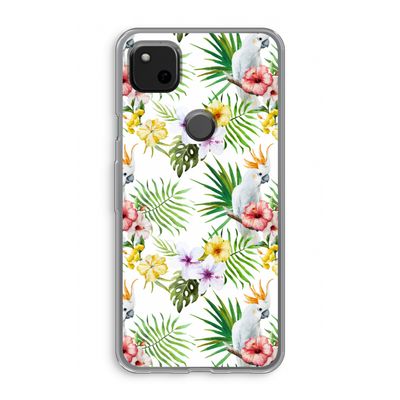 Gele kuif: Google Pixel 4a Transparant Hoesje