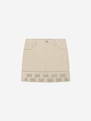 Nik&Nik zomer rok meisjes - taupe - Floor