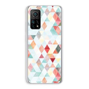 Gekleurde driehoekjes pastel: Xiaomi Mi 10T 5G Transparant Hoesje