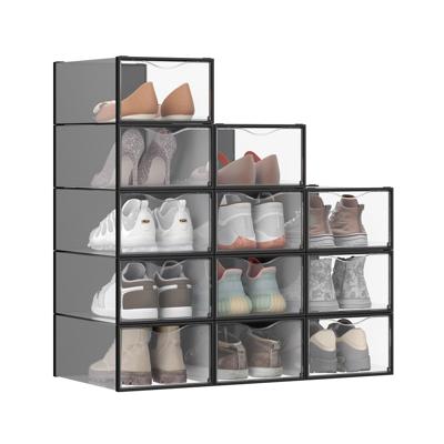 Transparante Schoenendozen voor Geordende Schoenopslag Transparante Schoenendozen voor Geordende Schoenopslag