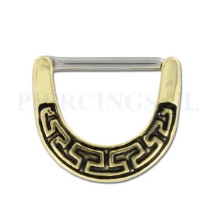 Tepelpiercing klik romeins grieks motief