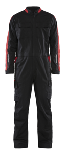Blåkläder Industrie overall stretch 61441832 | Zwart/Rood | Maat 58 - 7330509762837