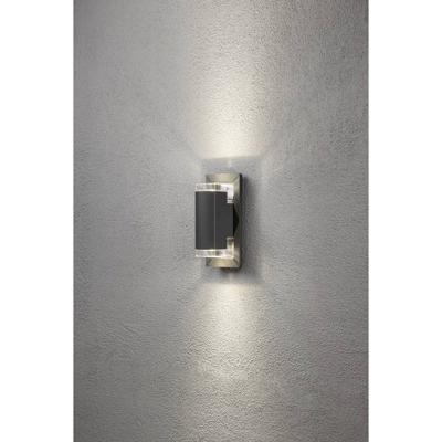 Konstsmide Potenza 7987-370 Buitenlamp (wand) LED, Spaarlamp GU10 12 W Antraciet