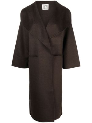 TOTEME manteau signature en cachemire - Marron