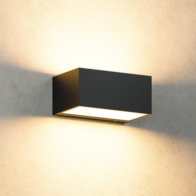 Rivera S - LED Wandlamp - IP54 Waterdicht - 9 Watt 530Lumen - 3000K Warm Wit - Voor binnen en buiten - Up & Down Light - Zwart