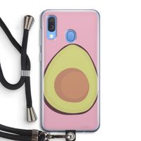 Avocado: Samsung Galaxy A40 Transparant Hoesje met koord