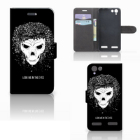 Telefoonhoesje met Naam Lenovo Vibe K5 Skull Hair - thumbnail