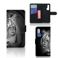 Honor 20 Pro | Telefoonhoesje | Met pasjeshouder | Tijger