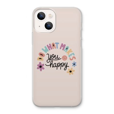 Happy days: iPhone 13 Transparant Hoesje