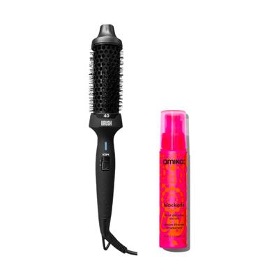 EVRYDAY Warmteborstel 30mm + Amika Blockade Heat Defense Serum 50ml