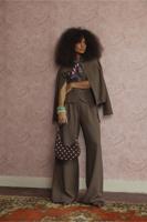 Skye waffle trousers - new army - 13485