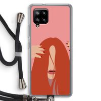 Woke up like this: Samsung Galaxy A42 5G Transparant Hoesje met koord Woke up like this: Samsung Galaxy A42 5G Transparant Hoesje met koord