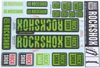ROCKSHOX decor set decal set green
