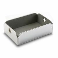 Valet Tray Versa Zilver Polyskin Metaal (13 x 6,5 x 20 cm)