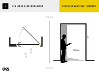 Fsb Sluitplaat RVS zelfvergendeld antipaniek slot DIN links - thumbnail