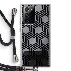 Geometrisch patroon: Samsung Galaxy Note 20 Ultra / Note 20 Ultra 5G Transparant Hoesje met koord