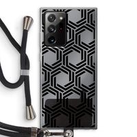 Geometrisch patroon: Samsung Galaxy Note 20 Ultra / Note 20 Ultra 5G Transparant Hoesje met koord