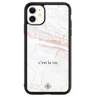 iPhone 11 glazen hardcase - C'est la vie