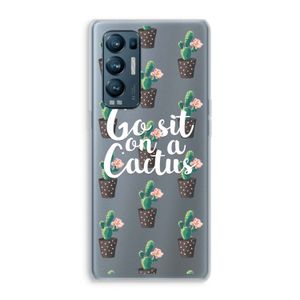 Cactus quote: Oppo Find X3 Neo Transparant Hoesje