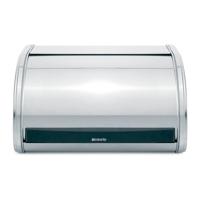 Brabantia broodtrommel met schuif staal