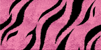 Vinyl vloerkleed met dierenprint Roze tijgerhuid