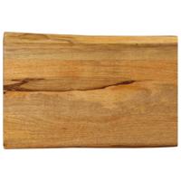 Tafelblad met natuurlijke rand 50x40x3,8 cm massief mangohout Tafelblad met natuurlijke rand 50x40x3,8 cm massief mangohout