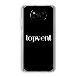 Topvent Zwart: Xiaomi Poco X3 NFC Transparant Hoesje