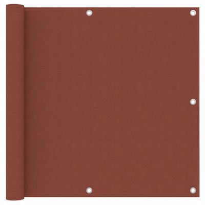 VidaXL Balkonscherm 90x300 cm oxford stof terracotta