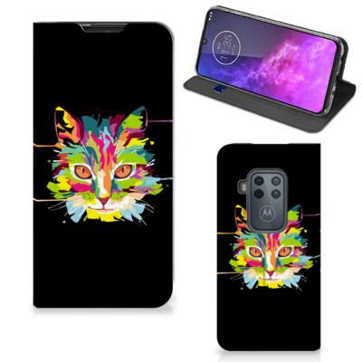 Motorola One Zoom Magnet Case Cat Color Motorola One Zoom Magnet Case Cat Color