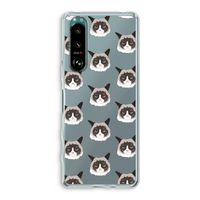 It's a Purrr Case: Sony Xperia 5 III Transparant Hoesje