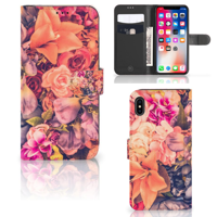 Apple iPhone Xs Max Hoesje Bosje Bloemen | Portemonnee hoesje
