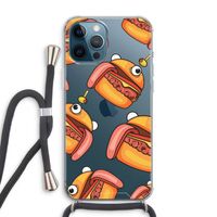 Hamburger: iPhone 12 Pro Max Transparant Hoesje met koord