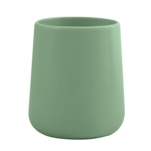 MSV Badkamer drinkbeker Malmo - Keramiek - groen - 8 x 10 cm   -