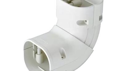 Inaba Denko SCS-100-W verstelbare stijgende bocht 45-90 °C Wit