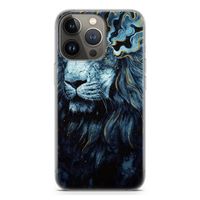 Darkness Lion: iPhone 13 Pro Transparant Hoesje