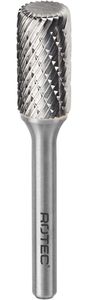 Rotec HM-Stiftfrees, model A+Radius - Z6 / Kruisvertand / ø8x19x65xø6mm - 4303080