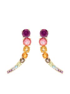 Brumani boucles d'oreilles en or 18ct serties de pierres