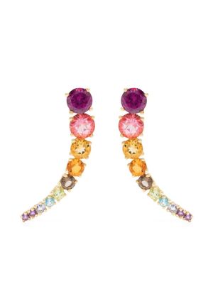 Brumani boucles d'oreilles en or 18ct serties de pierres