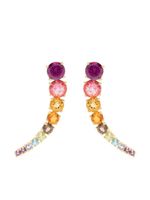 Brumani boucles d'oreilles en or 18ct serties de pierres - thumbnail