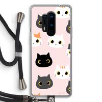Katten: OnePlus 8 Pro Transparant Hoesje met koord