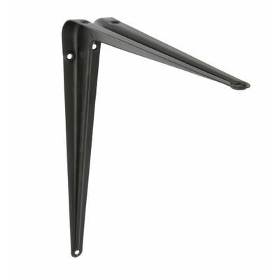 AMIG Plankdrager/planksteun van metaal - gelakt zwart - H450 x B400 mm