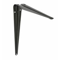 AMIG Plankdrager/planksteun van metaal - gelakt zwart - H450 x B400 mm