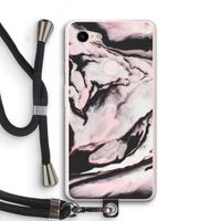 Roze stroom: Pixel 3 XL Transparant Hoesje met koord