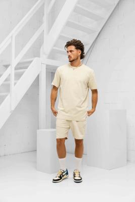 24 Uomo Basic Zomerset Heren Beige - Maat S - Kleur: Sand | Soccerfanshop